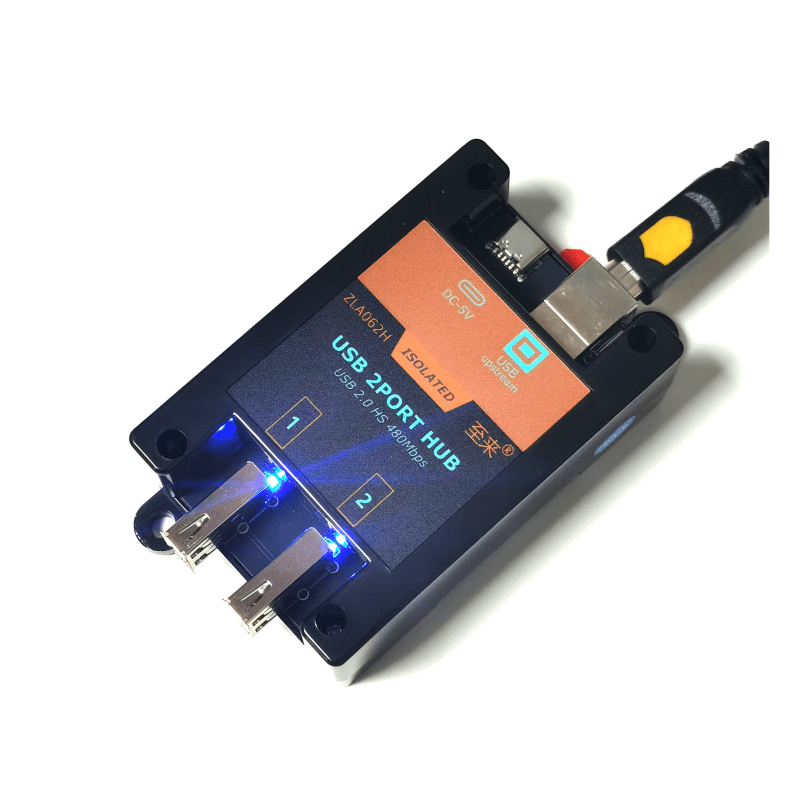 一分二路高速USB隔离器HUB——ZLA062H